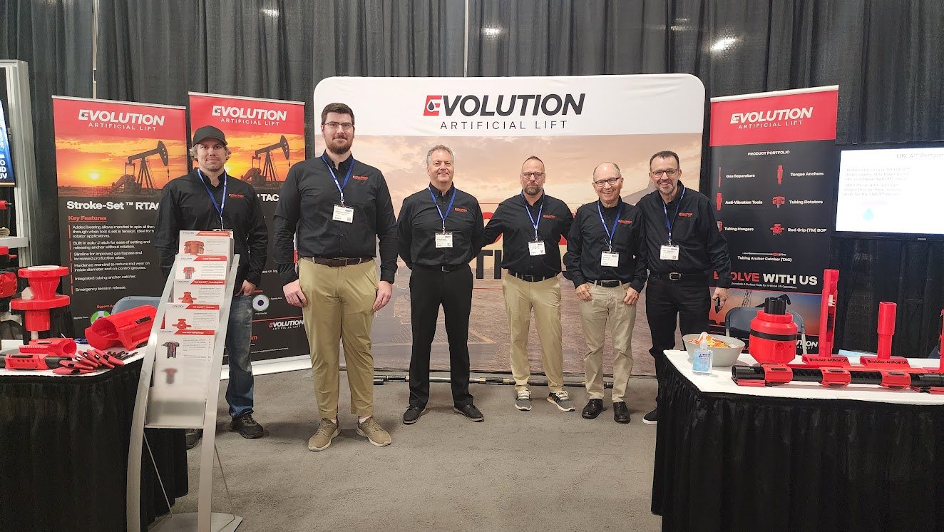 Evolution Artificial Lift team at LHOS 2026 The Evolution Artificial Lift team at their booth at the Lloydminster Heavy Oil Show 2026
