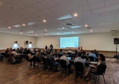 Attendees at the Evolution Artificial Lift technical presentation at LHOS 2026